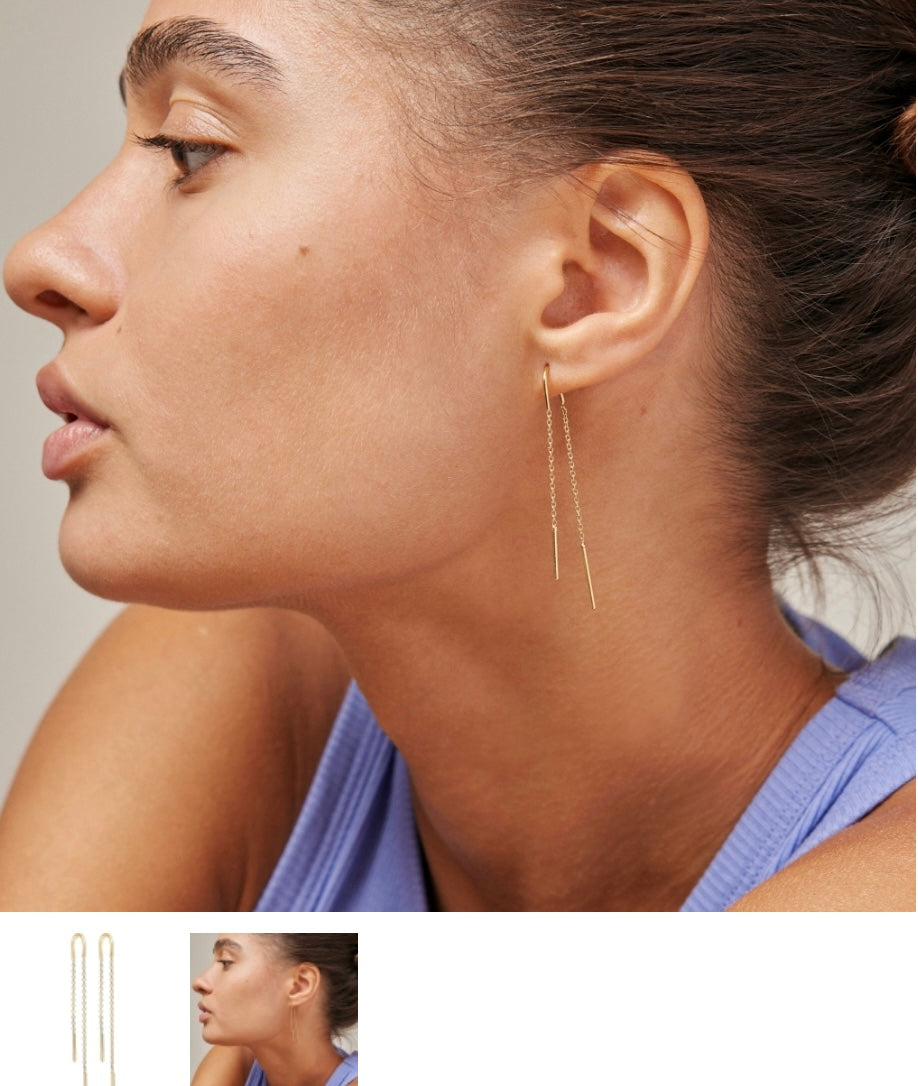 E49 Earring Hoop Chain