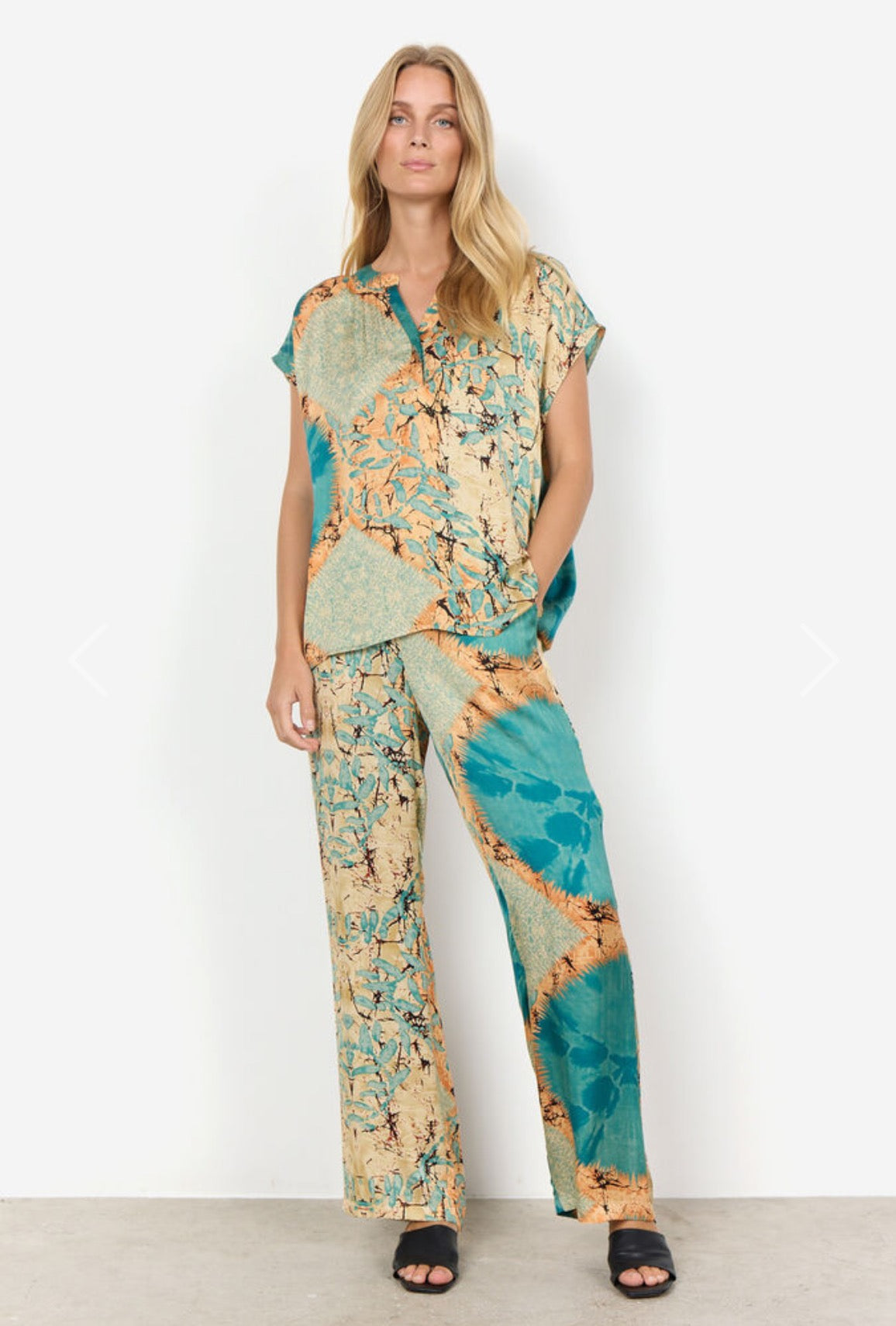 40643 Trouser Sunburst Print