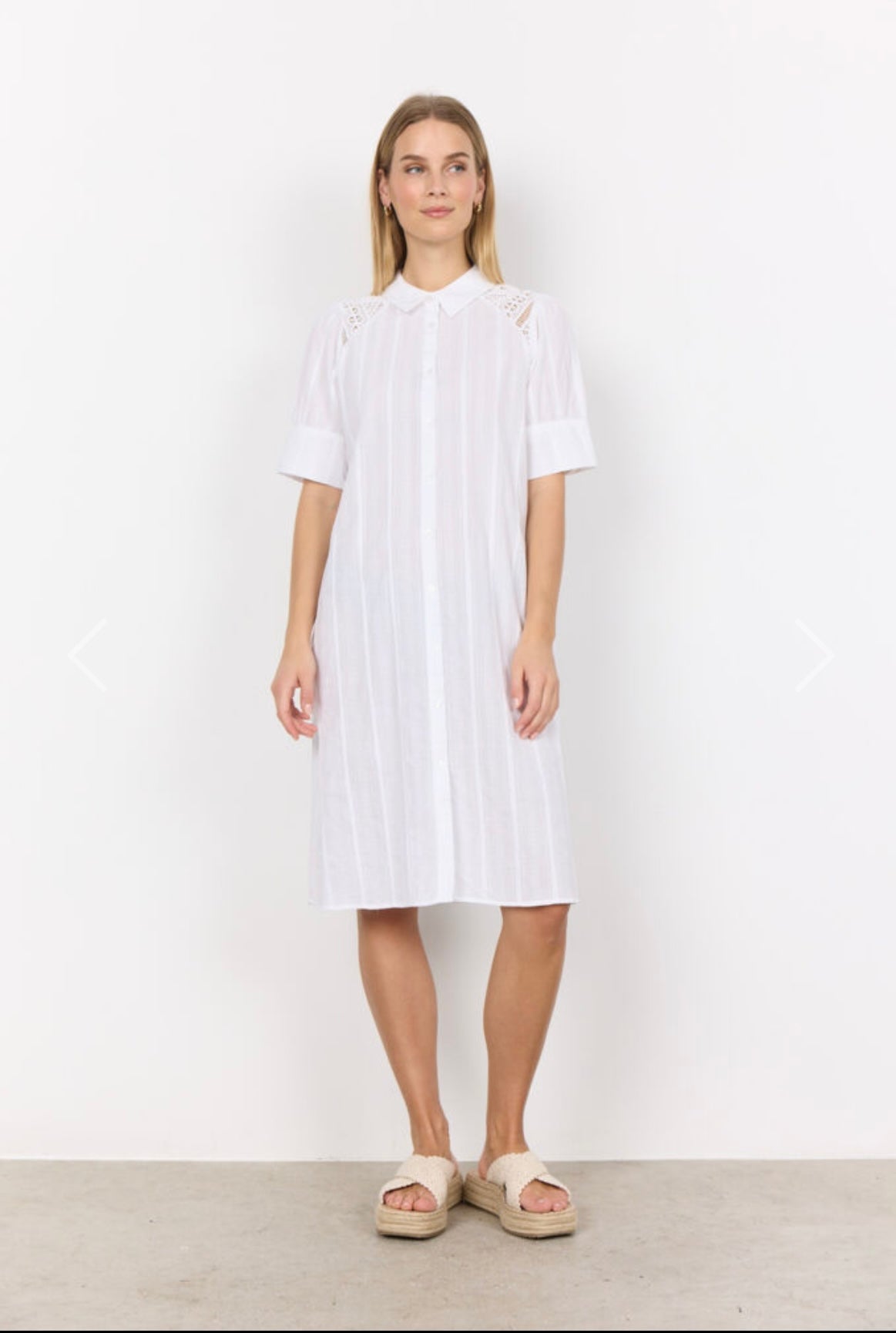 40603 White Cotton Dress